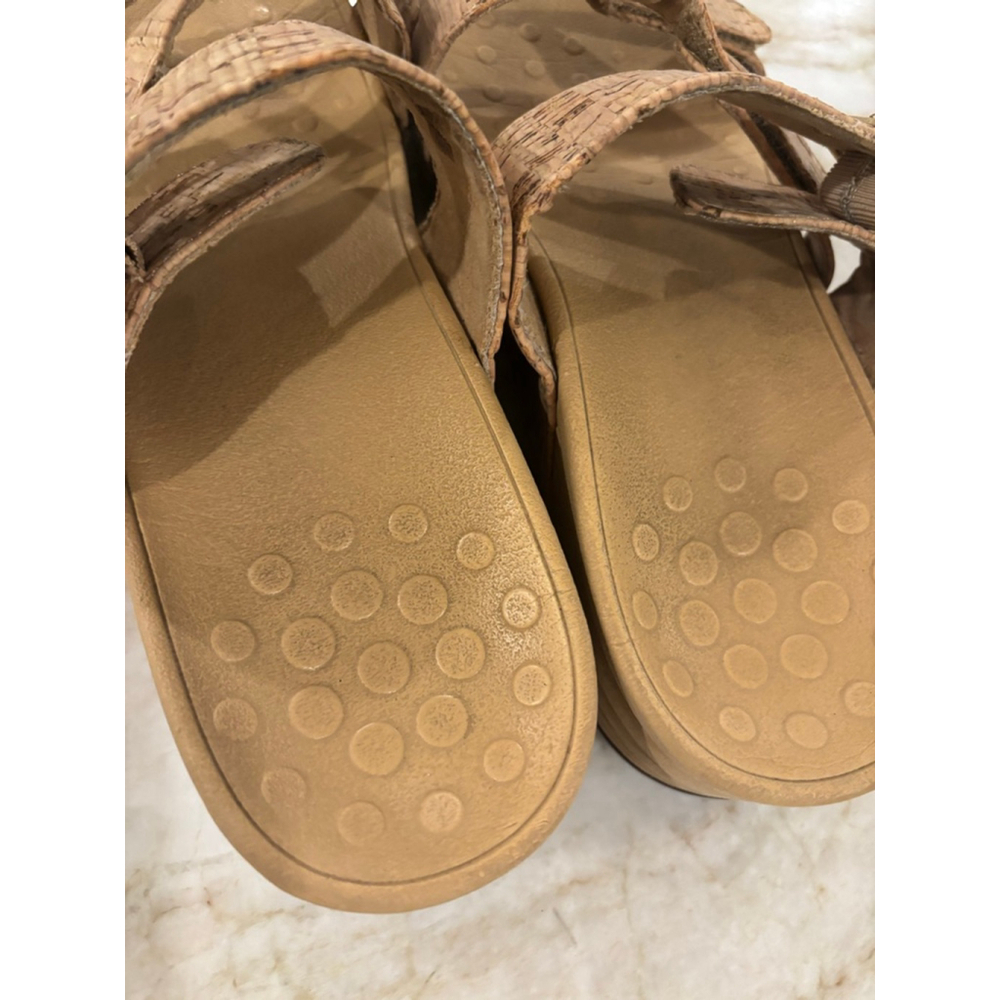Women's Vionic Cork Sandals Size 9 (10) Beige Gold - Picture 5 of 13